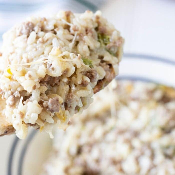 Instant Pot Philly Ground Beef and Rice