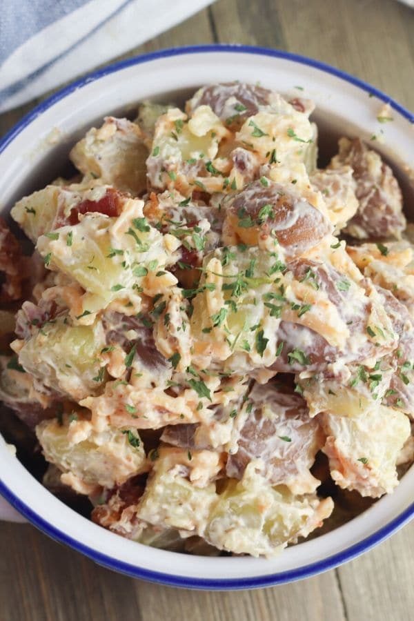 Instant Pot Potato Salad with Cheese and Bacon