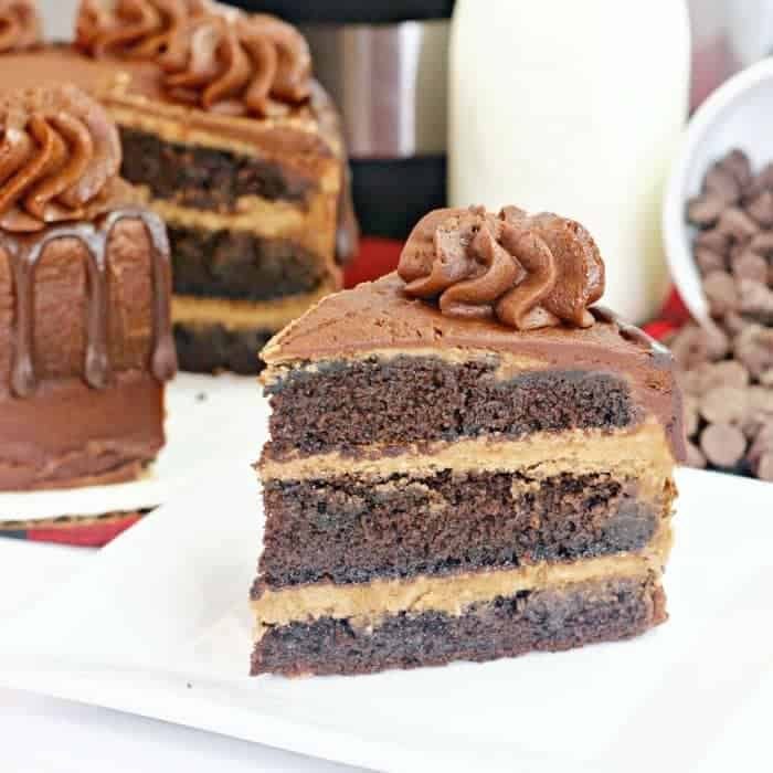 Layered Instant Pot Chocolate Cake