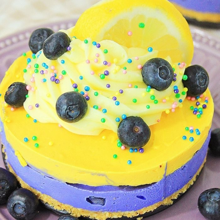 Mini Layered Lemon Blueberry Dessert