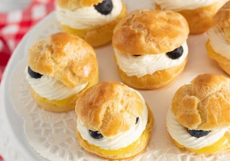 From-scratch Lemon Cream Puffs Dessert