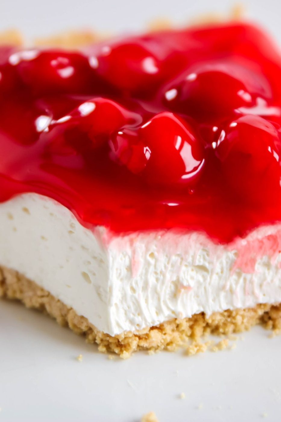 slice of cheesecake on plate