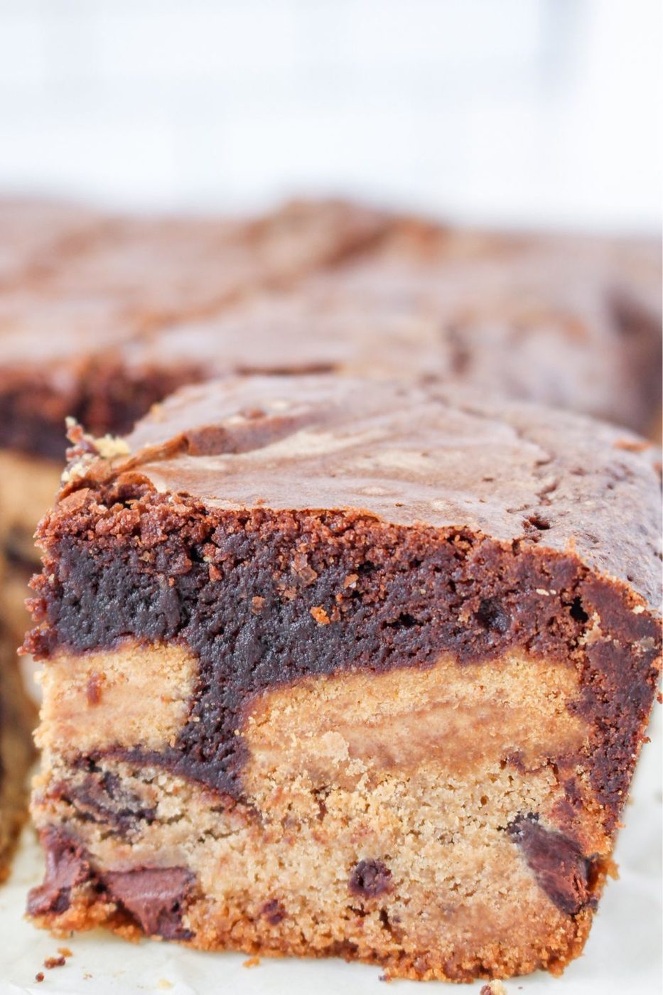 nutter butter cookie dessert bars on white counter