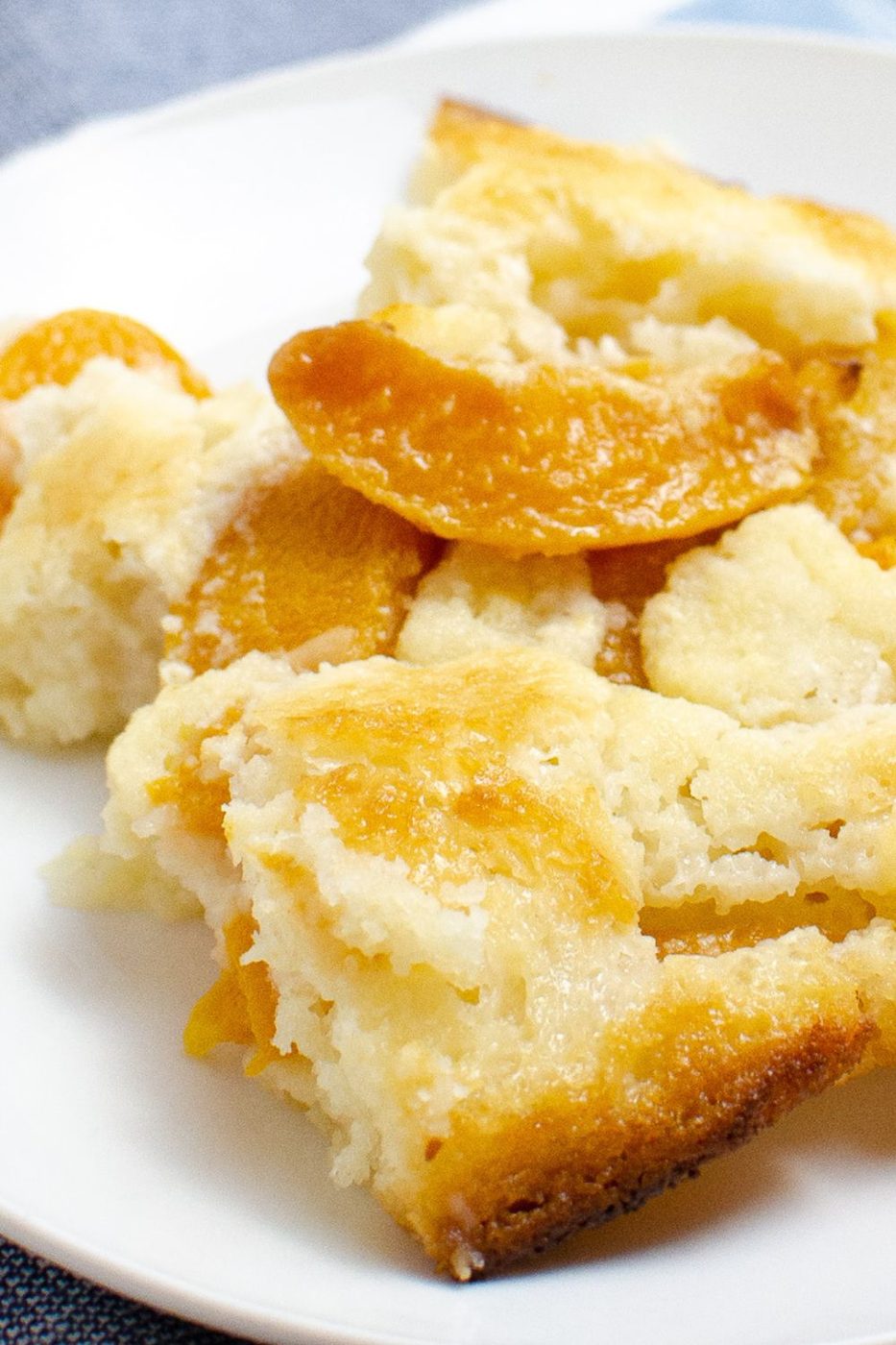cobbler on a white plate 