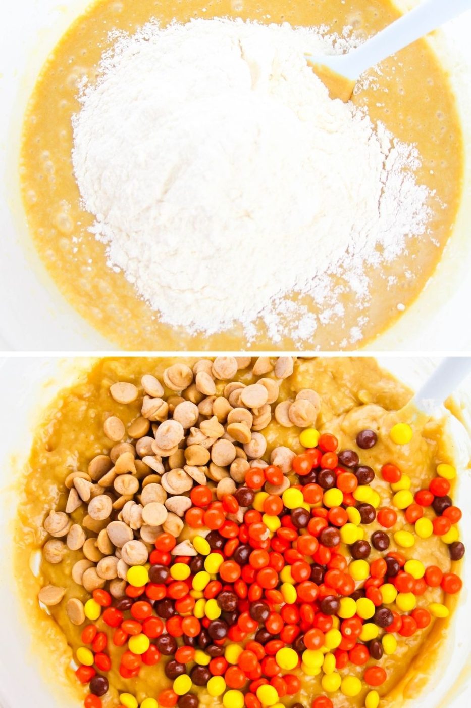 peanut butter banana bread collage 