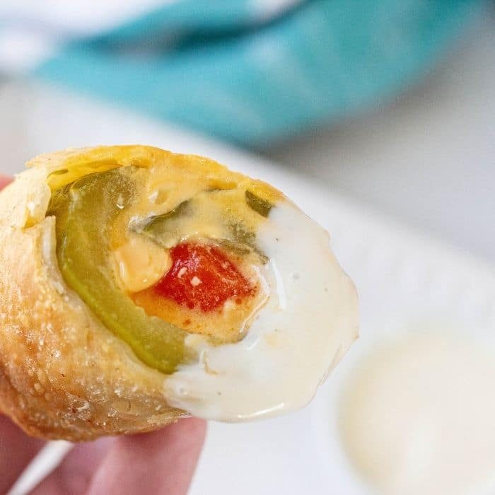 pickle popper dipped in ranch