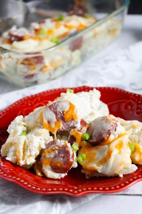 Pierogies and Kielbasa Casserole – 30 Minute Dinner