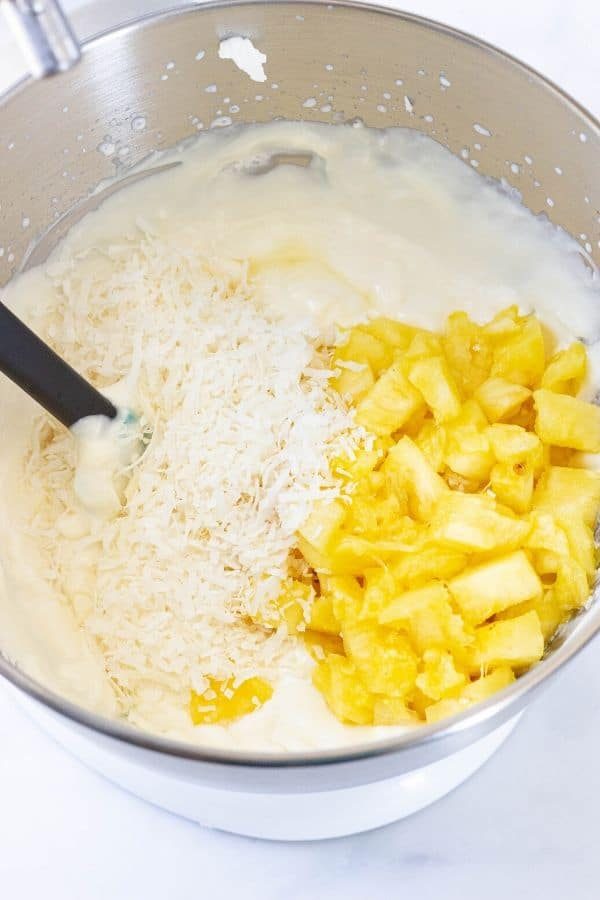 no churn pineapple coconut ice cream