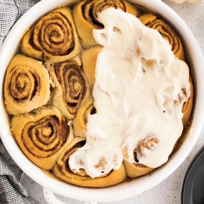 Pumpkin Crescent Roll Cinnamon Rolls