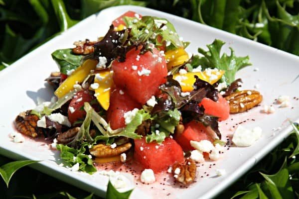 Watermelon Recipe- Summer Salad with Watermelon and Mango - Divine Lifestyle 