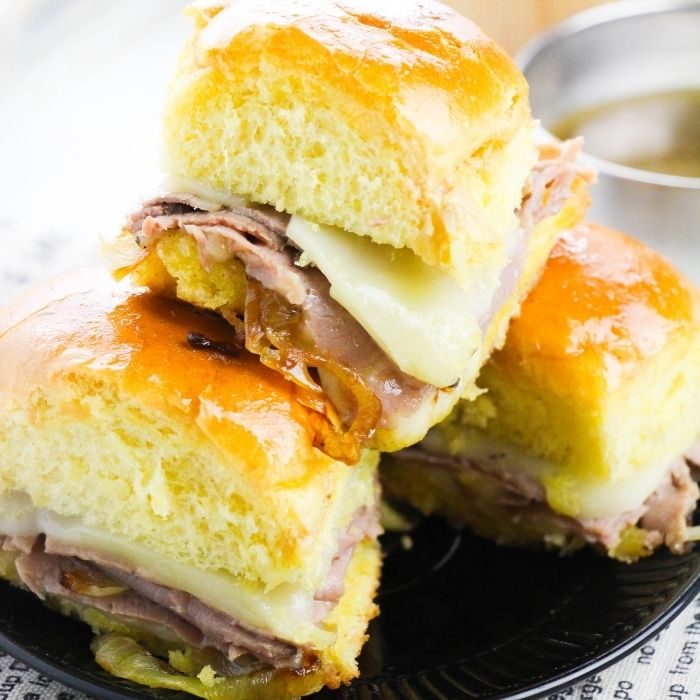 French Dip Roast Beef Sliders