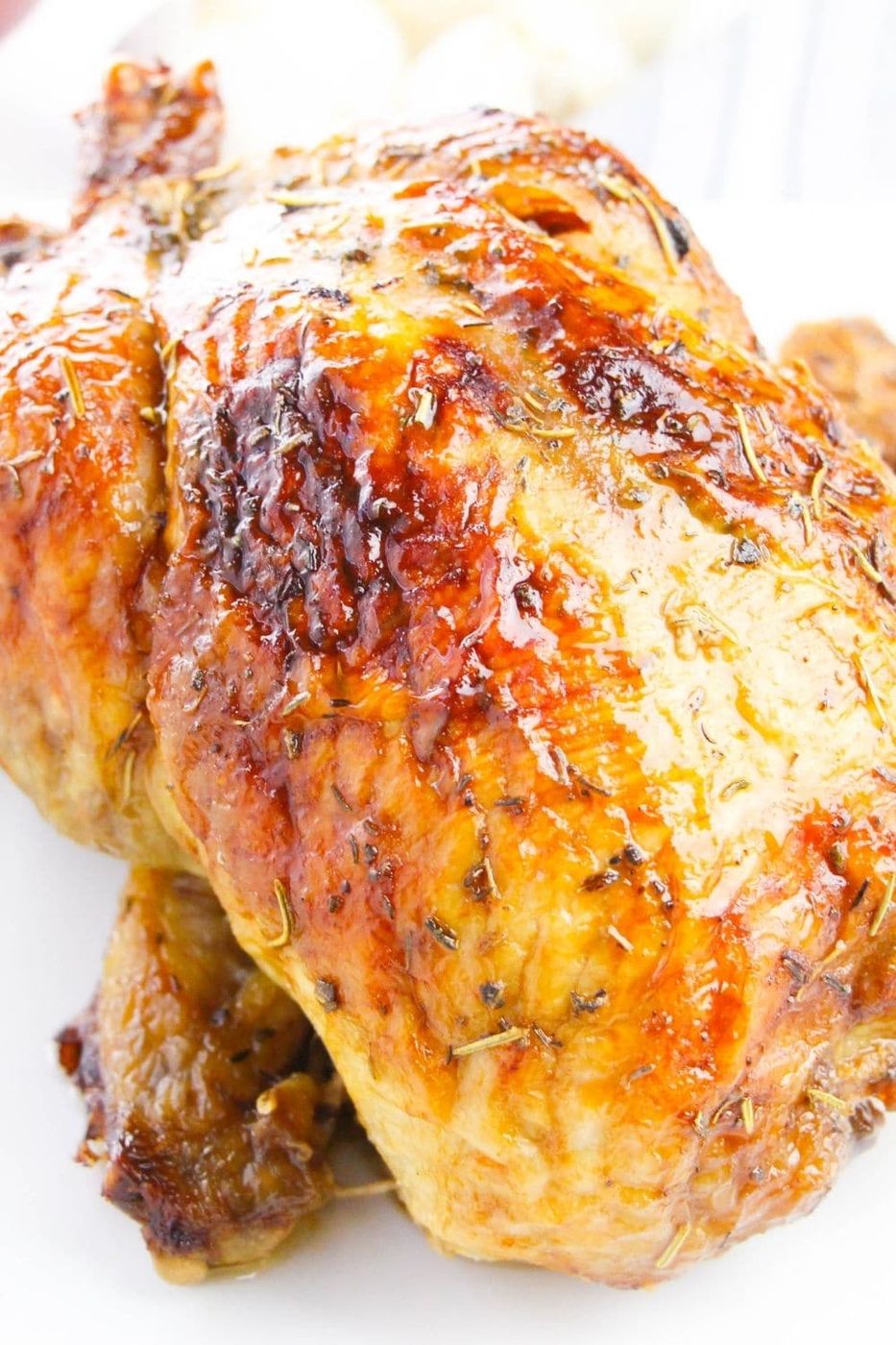 crispy chicken on platter 
