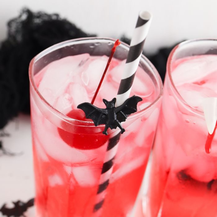 Halloween Inspired Shirley Temple Drink