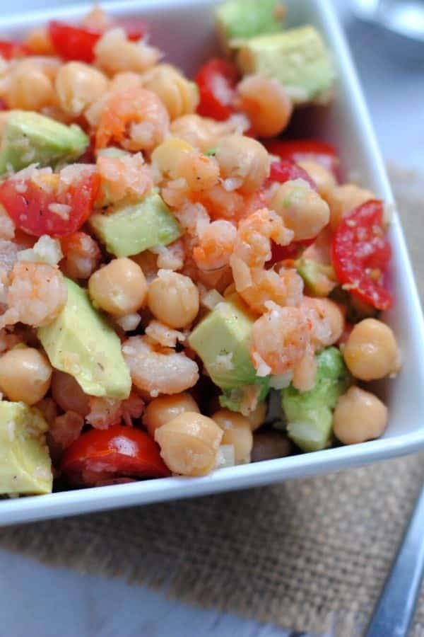 Lighter Shrimp Avocado Salad