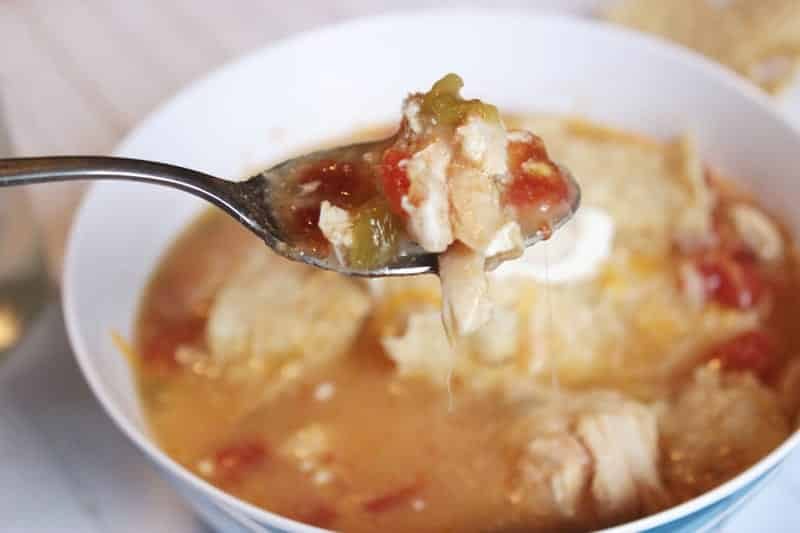 Crockpot Chicken Tortilla Soup