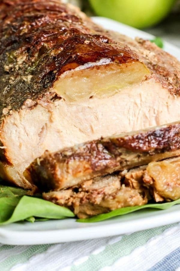 pork loin on a plate