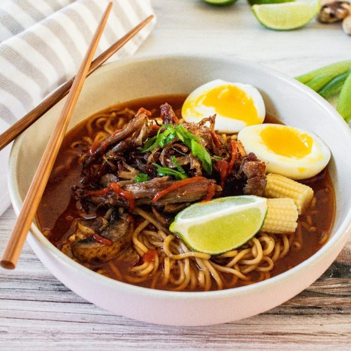 Crockpot Pork Ramen, Top Ramen
