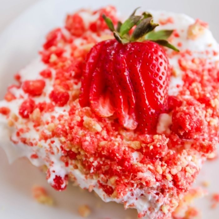 Strawberry Crunch Cake