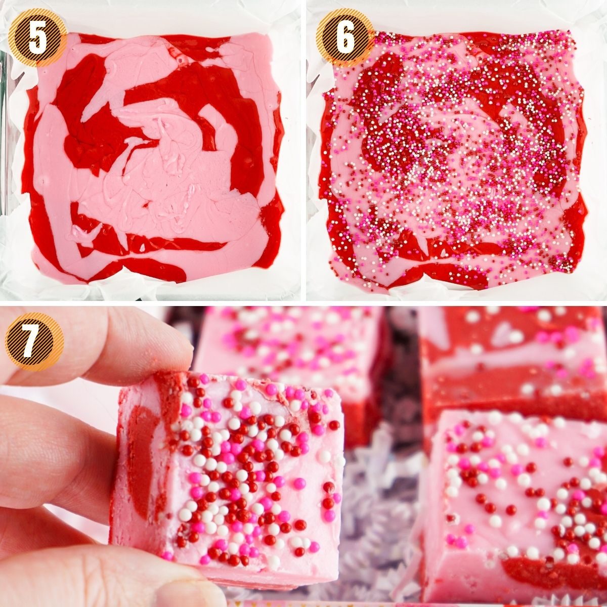 fudge swirled collage 