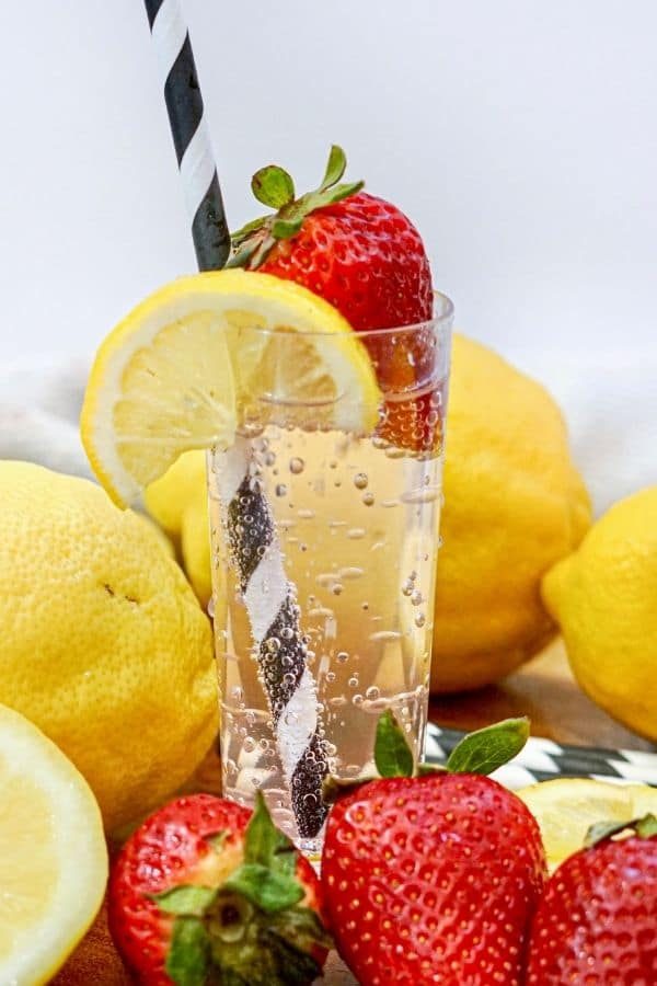 vodka drink with fruit around it