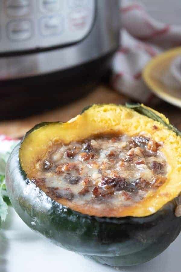 Stuffed Acorn Squash In The Instant Pot and Dates and Pecans