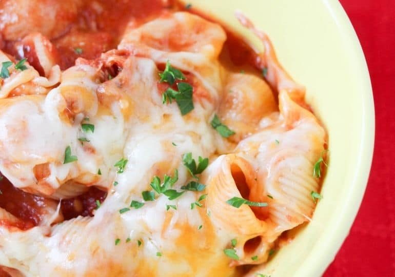 Crockpot Chicken Parmesan Pasta
