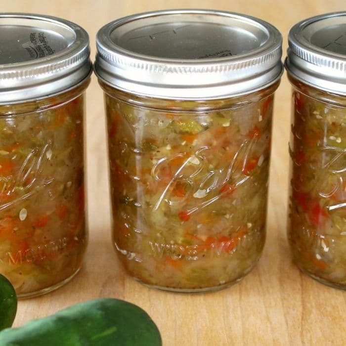 Sweet Pickle Relish and Canning Directions