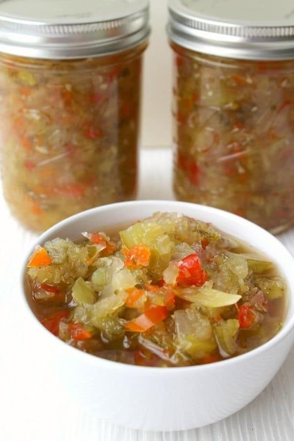Sweet Pickle Relish and Canning Directions