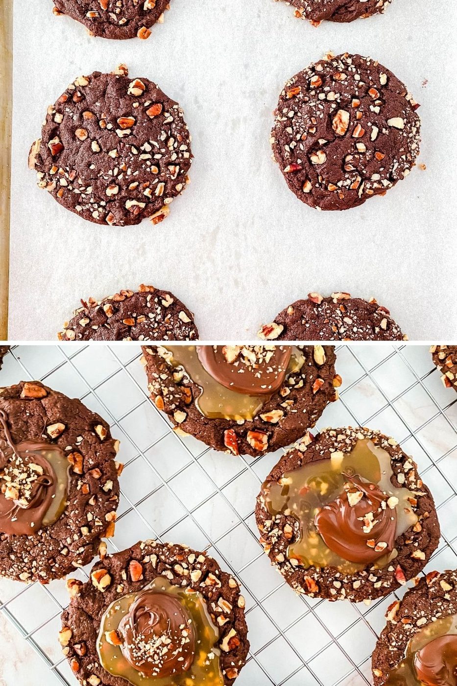 chocolate cookies collage