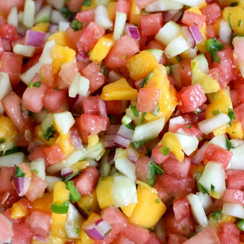 Fresh Watermelon Salsa