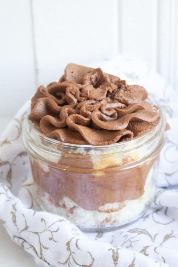 pumpkin cupcake in a jar
