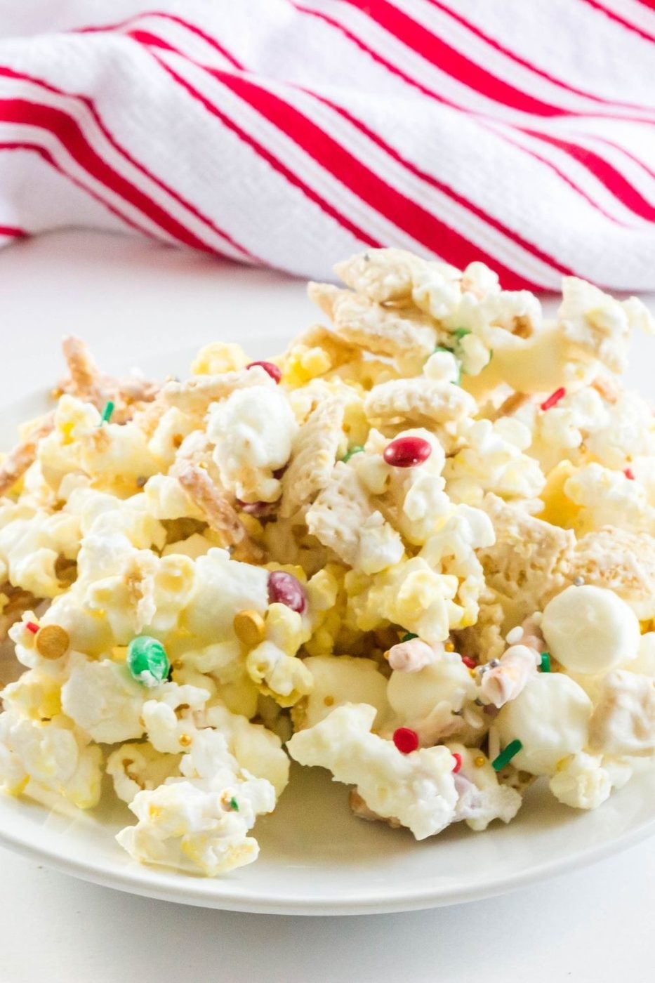 sweet and salty snack on plate