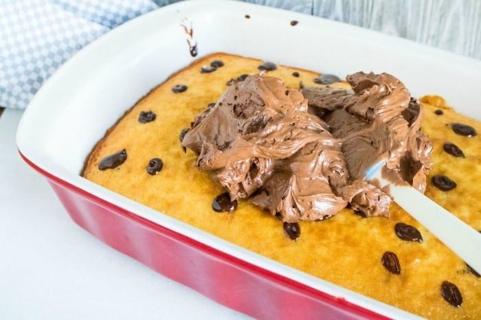 chocolate ganache poke cake