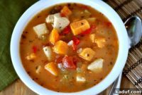 Spicy or Mild Chicken and Sweet Potato Soup
