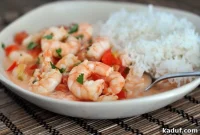 Garlic Shrimp Skillet with Coconut Lime Tomato Sauce