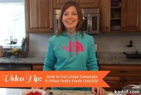 Quick & Easy Way to Slice Grape Tomatoes and Small Produce