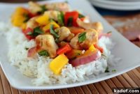 Tropical Chicken Basil Stir Fry
