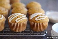 Pumpkin Applesauce Muffins with Optional Maple Cream Glaze