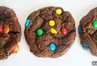 Double Chocolate M&M Cookies