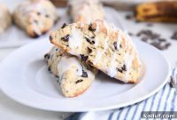 Golden Chocolate Chip Banana Bread Scones