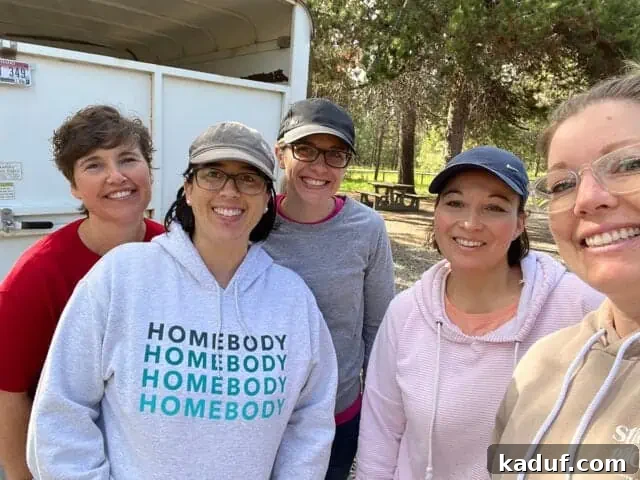 Camp Kitchen Secrets Menus Tips and Resources for Feeding Big Groups 2 Five adult women smiling for picture.