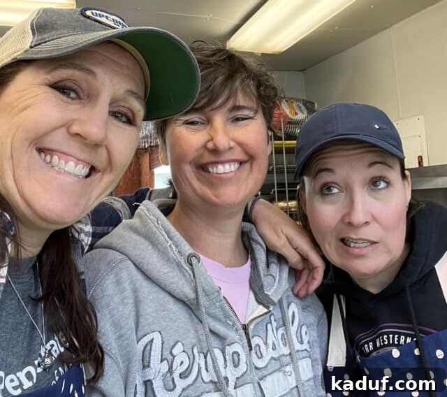 Camp Kitchen Secrets Menus Tips and Resources for Feeding Big Groups 15 Three adult leaders making silly faces for camera.