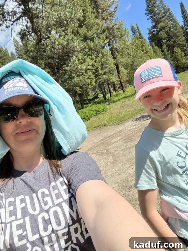 Friday Thoughts: A Brain Dump 2 Smiling mother and daughter taking a selfie during their summer camping trip.
