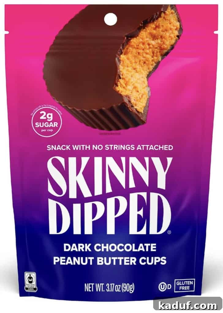 Friday's Frame of Mind 9 Package of Skinny Dipped Peanut Butter Dark Chocolate Cups