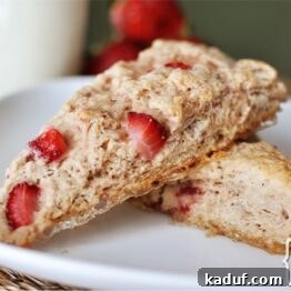 Delicious Strawberries and Cream Scones