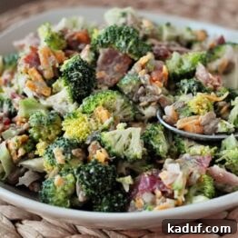 The Best Broccoli Salad, a top-rated, easy-to-make dish perfect for any meal or gathering.