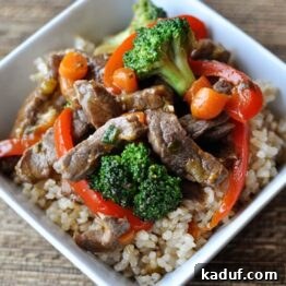 Orange Beef and Veggie Stir Fry