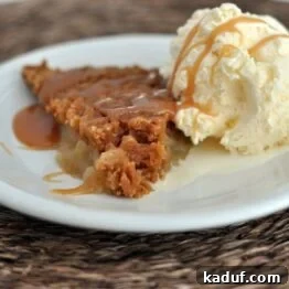 A delicious Candy Apple Pie with a golden crumb topping