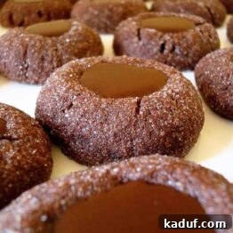 Chocolate Thumbprint Cookies