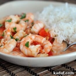 Garlic Shrimp in Coconut Lime Tomato Sauce